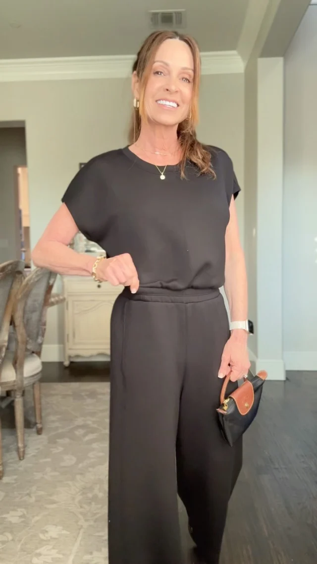 Are you looking for a one-and-done travel outfit? Here it is! The new cap sleeve cinched waist jumpsuit from Spanx! It just might be the most comfortable thing in my closet right now. It’s lightweight and buttery soft.💖

This jumpsuit is also great for running errands or whatever comes your way. Just throw on a denim jacket in the cold air conditioned buildings. You could even dress it up with the right accessories!✨

It’s available in regular, petite and tall sizes. Comment SHOP for a message with the link and sizing info. I’m 5’1, btw!💖

Follow my account for more beauty and fashion finds for women over 50. I try to post Monday, Wednesday and Friday with an occasional weekend post thrown in.💖

Do you like easy breezy outfits too?🤩

#womenover50 #whatiwear #petite #proaging #midlife #southlake #petitefashion #traveloutfit #casualoutfitideas #womenover60