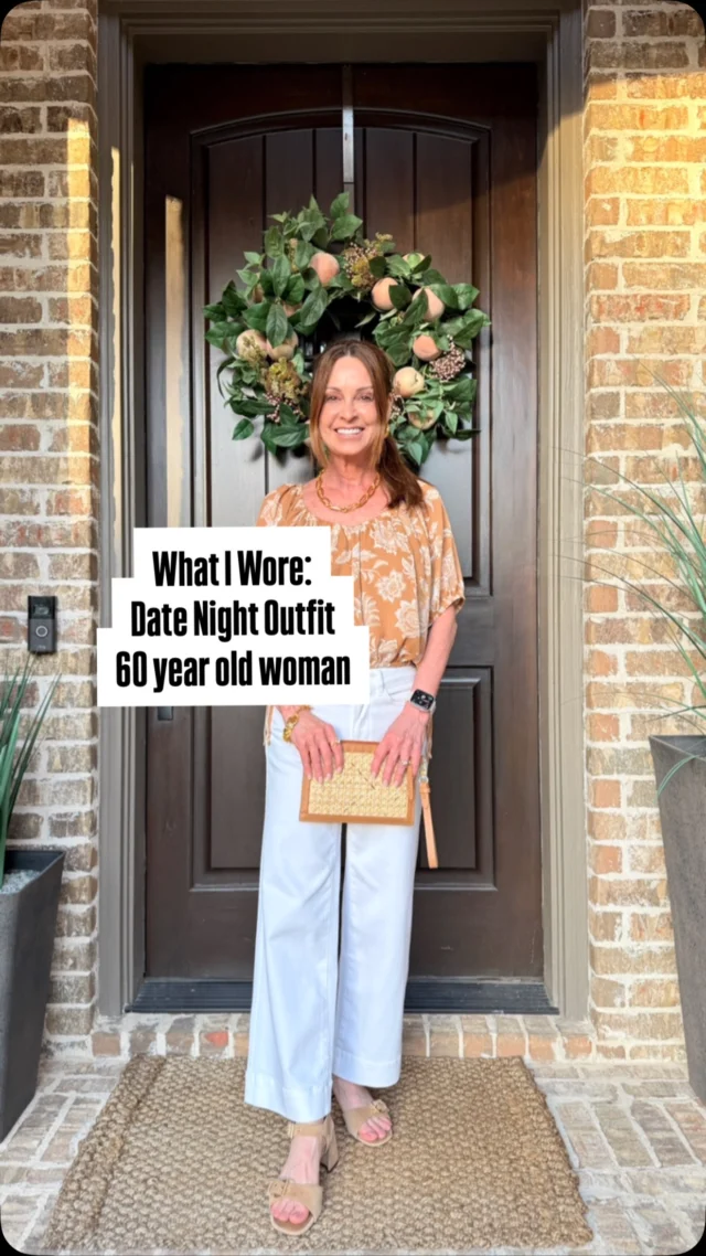 Comment SHOP for outfit details (most of it is on sale, btw).💖

Here’s a simple summer date night outfit that I wore recently. I feel like you can’t go wrong with white jeans, a cute top, chunky heels or sandals and fun accessories.

And I’m excited to start off this new week. So many possibilities lie ahead and I’m ready for all of them! Who else is with me?🙌🏻

#womenover50 #petitestyle #proaging #summeroutfits #casualchicstyle