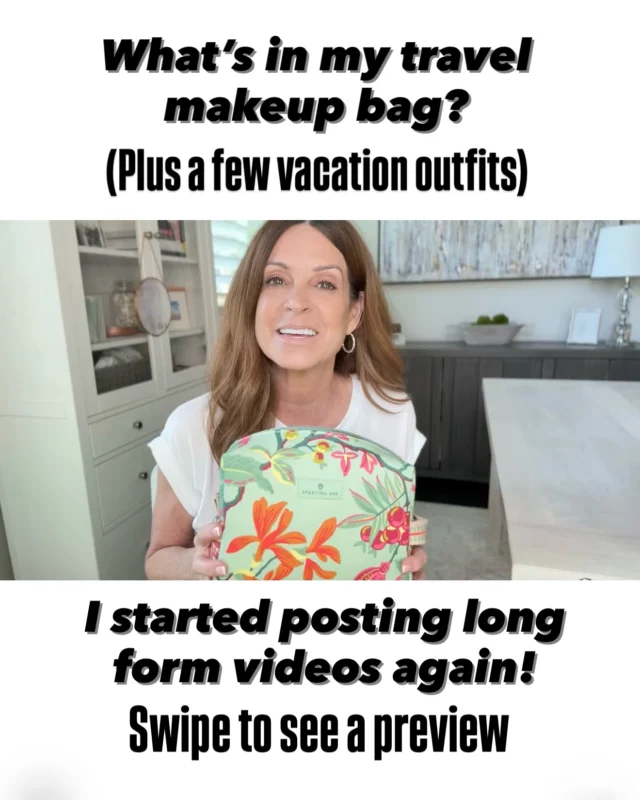 Once I start talking about something that I’m passionate and excited about, I just don’t stop. That’s why I decided to post some long-form videos on YouTube (where I started my journey back in 2010).

I love makeup, skincare and anything beauty. I also love clothes, jewelry, handbags and accessories. That’s what I mostly share over there. 

I hope you’ll join me over there with your morning coffee. I plan to post once a week (on Fridays) for now. 

Let me know if you want the LINK to this week’s video (also link in my profile). I’m pretty proud of it, if I do say so myself.😉

For this week’s video, I shared what I packed in my vacation makeup bag (I kept it extra light) and also few outfits that I wore (most items are on sale).

#youtuber #vlogstyle #makeupbag #womenover50 #womenover60 #proaging #makeupandskincare #aginggracefuly #proaging #petite #packingforvacation #honestreviews #beautyobsessed 

Tags: beauty blogger, lifestyle content, makeup bag, travel style, YouTube